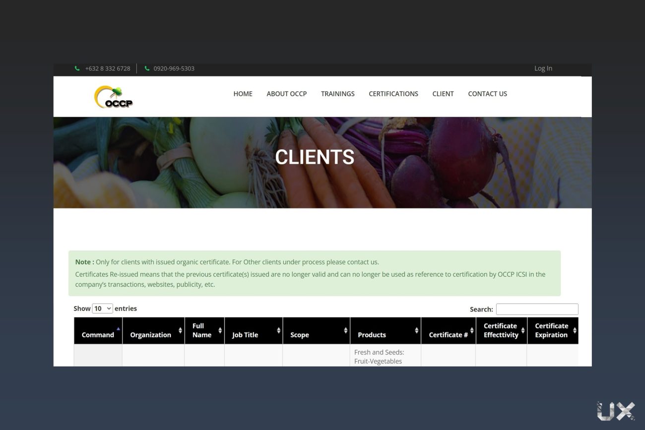 occpphil - Clients