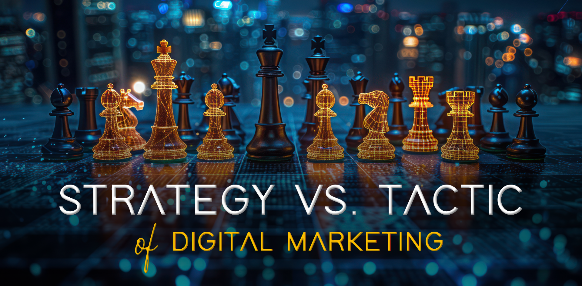 Hierarchy of marketing strategy and tactics in digital marketing